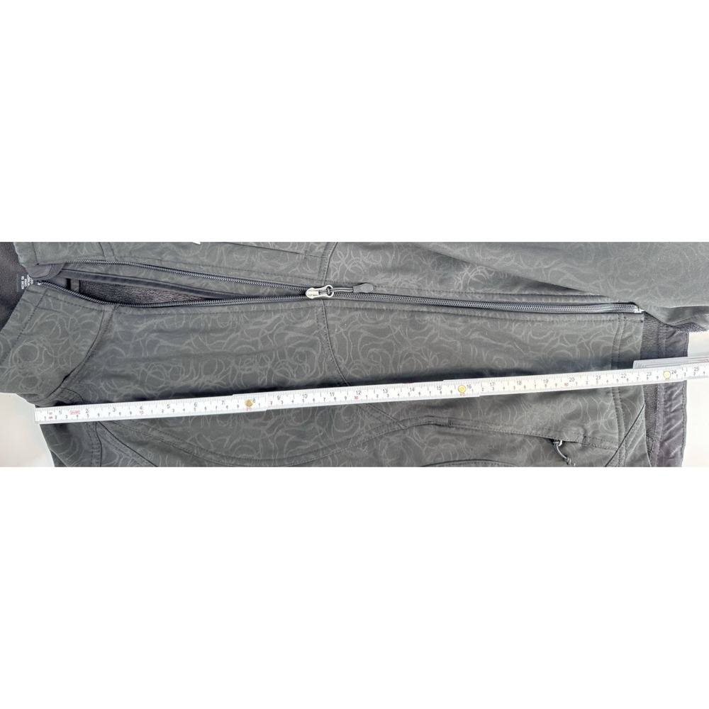 EUC Double Diamond Women's Black Softshell Jacket S Windproof Water Resist Zip - Picture 10 of 16